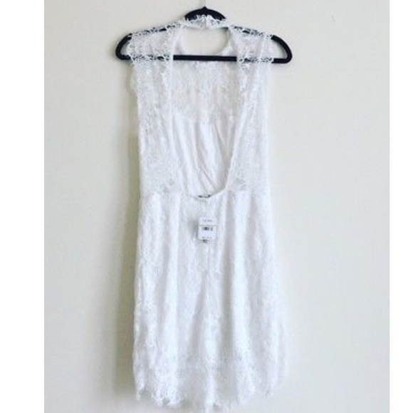 Free People White Daydream Lace Bodycon Dress - Picture 4 of 8